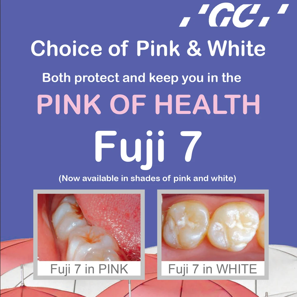 Gc Fuji 7 VII Fissure Sealant Dental Glass Cement Ionomer Roots Surface Protection Minimal Caries Restoration Sealing Dentistry