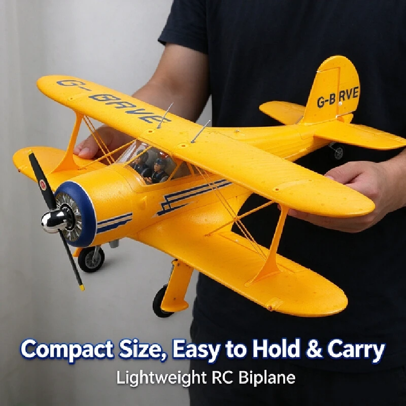 Wltoys A300 Rc Biplane Fixed Wing 4 Channel Electric Glider Model Aircraft Outdoor Hobby Toy For Kids And Adult Beginner Rc