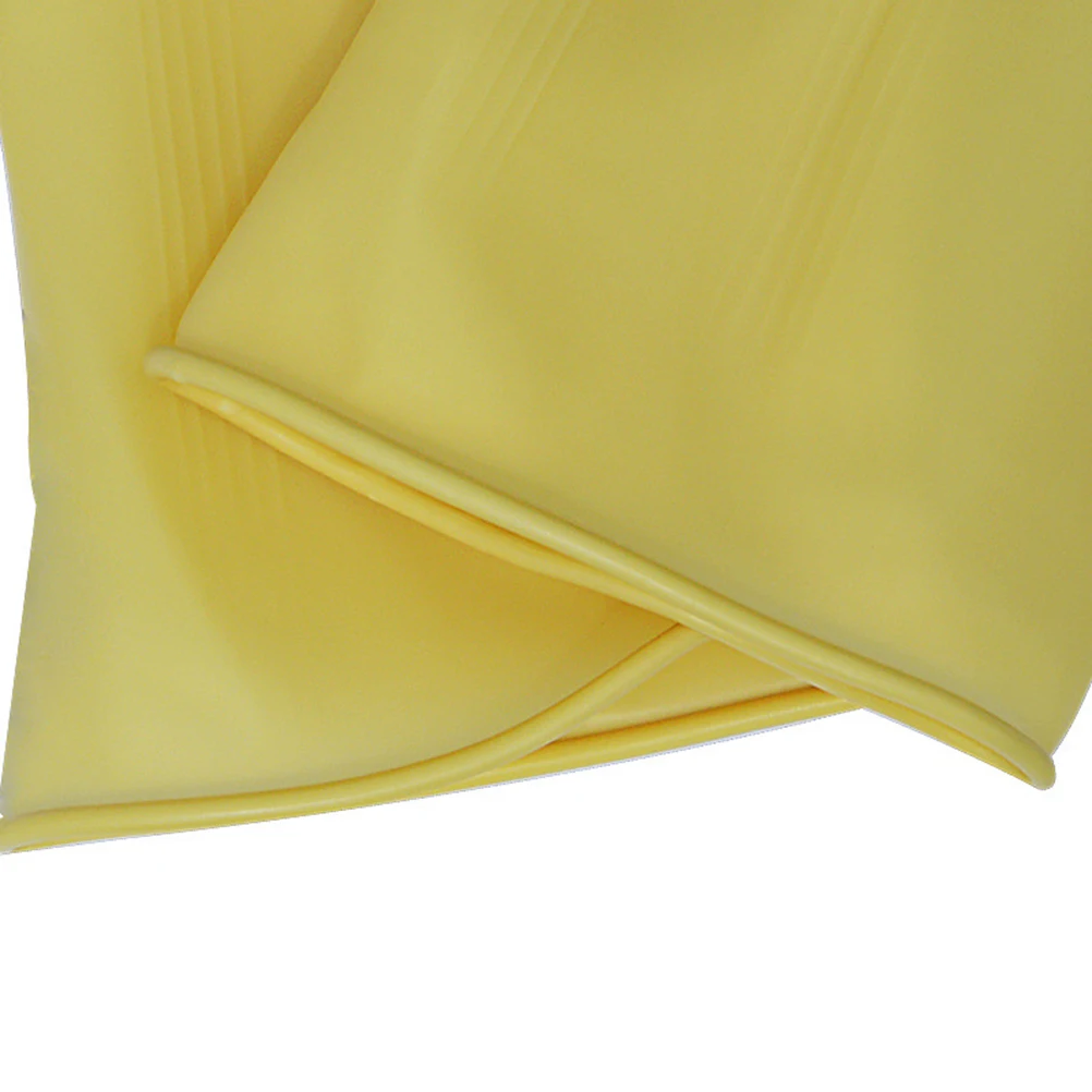 

2 Pairs Thickened Waterproof Gloves Durable Anti Skid Kitchen Dishwashing Household Cleaning Latex Gloves For Bowls Plates