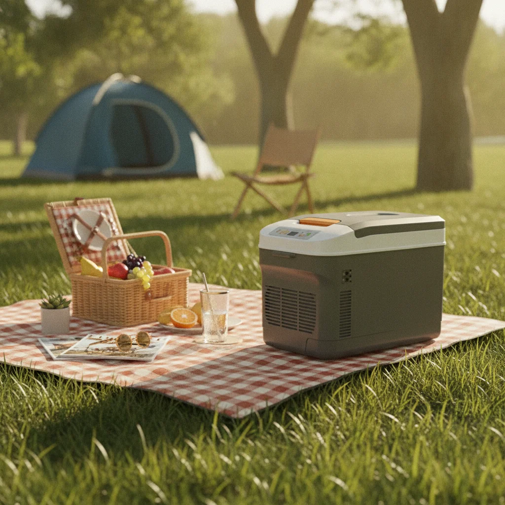 Car Fridge with Window Versatile Mini Fridge with Warmer Car Refrigerator Thermoelectric Portable Cooler with Handle Convenient
