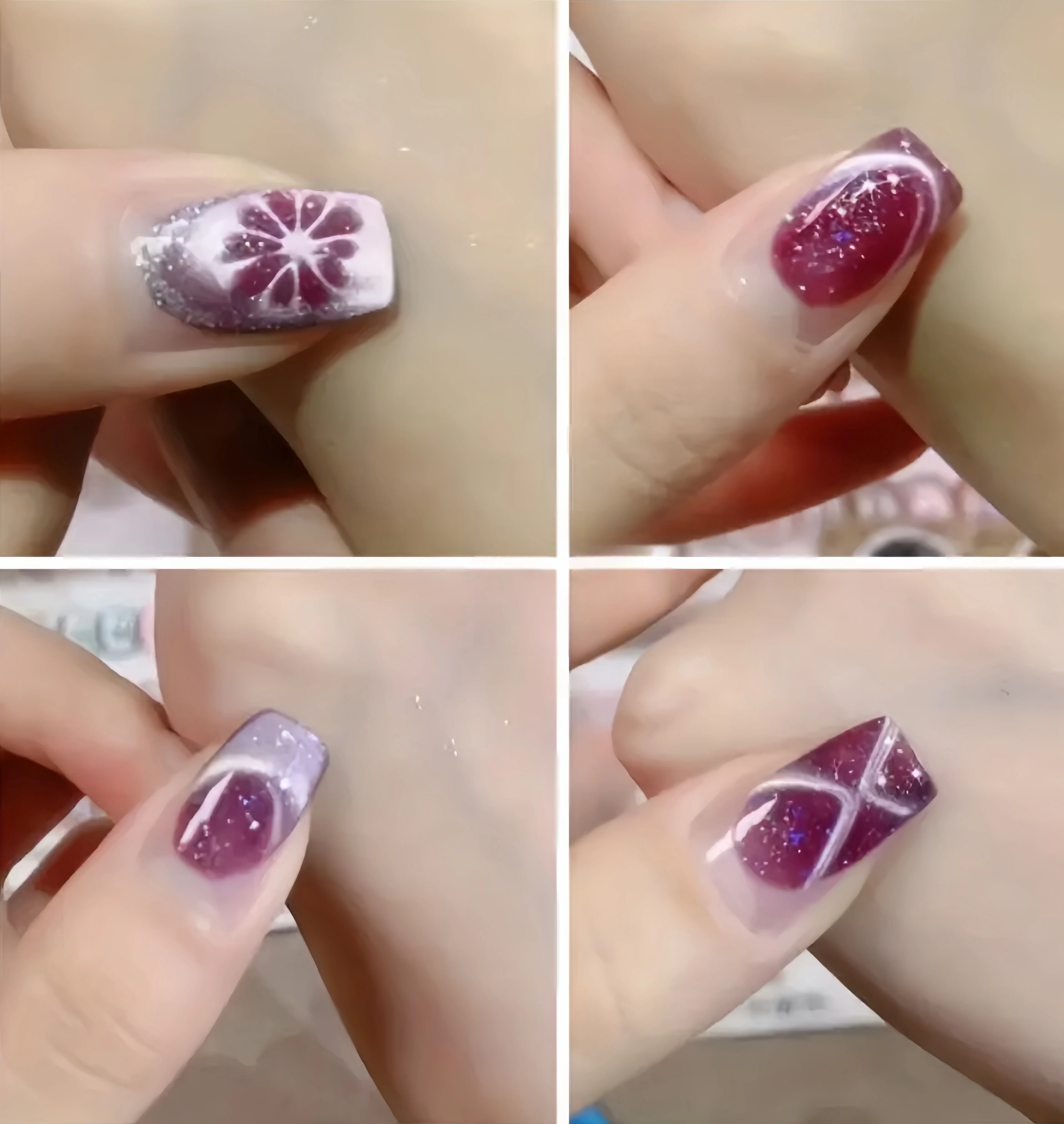 XEIJAYI Smalto gel per occhi di gatto glitterato da 10 ml Smalto per unghie gel magnetico rosso olografico Vernice semipermanente professionale