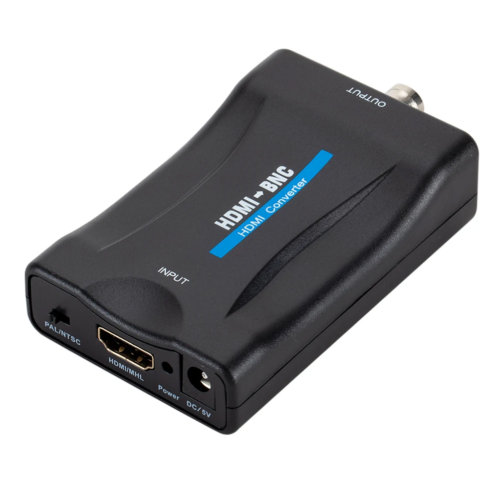 HDMI do BNC sygnał wizyjny konwerter sygnału Adapter VHS odtwarzacz DVD obsługa PAL / NTSC