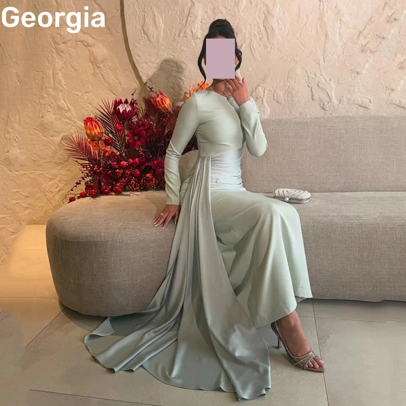 Birthday Dresses Luxury Customize Sweetheart Dress Women Elegant Luxury A-Line Floor-Length Ruffle Long Sleeves Vestidos De Fest