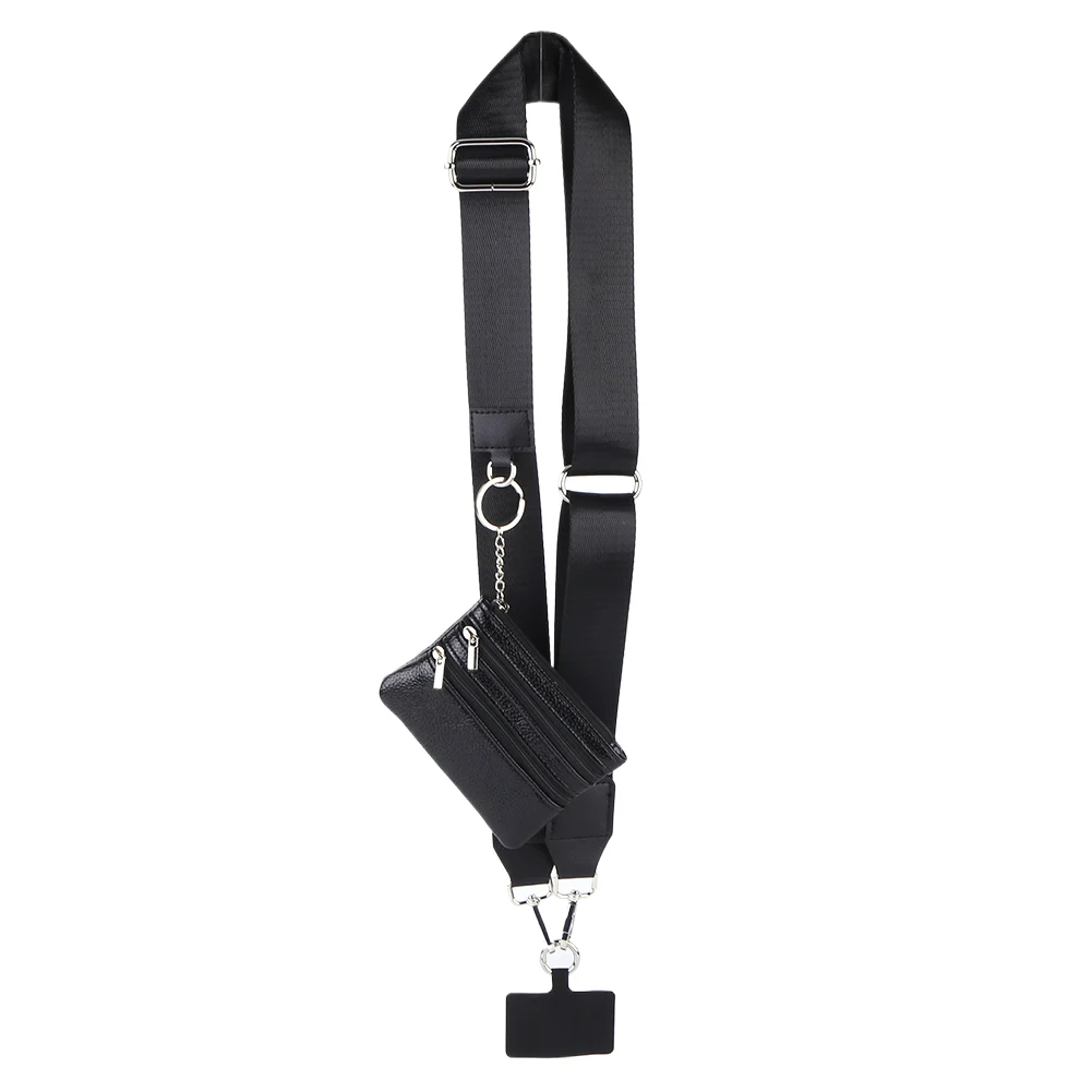 

Phone Strap with Zippered Pouch Crossbody Strap with Wallet Adjustable Strap Cross Body Phone String for Phone