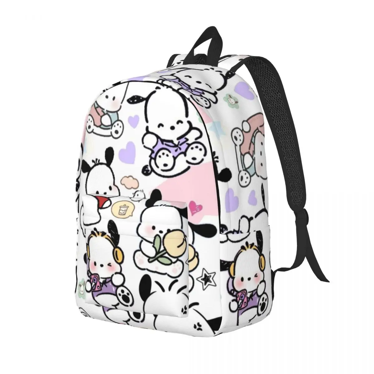 Pochacco New Fashion High Capacity Waterproof College Backpack Trendy Laptop Travel Book Bag 15in 17in