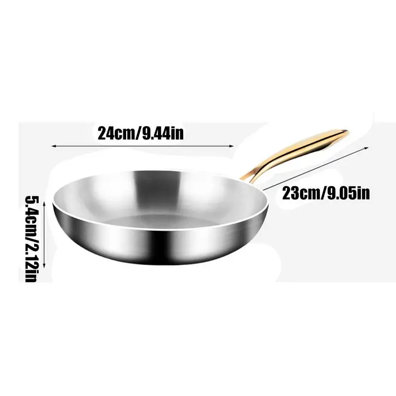 

Газовая плита с антипригарным покрытием для приготовления жареного стейка, кастрюля, индукционная общая кастрюля, кухонная посуда, сковорода из нержавеющей стали