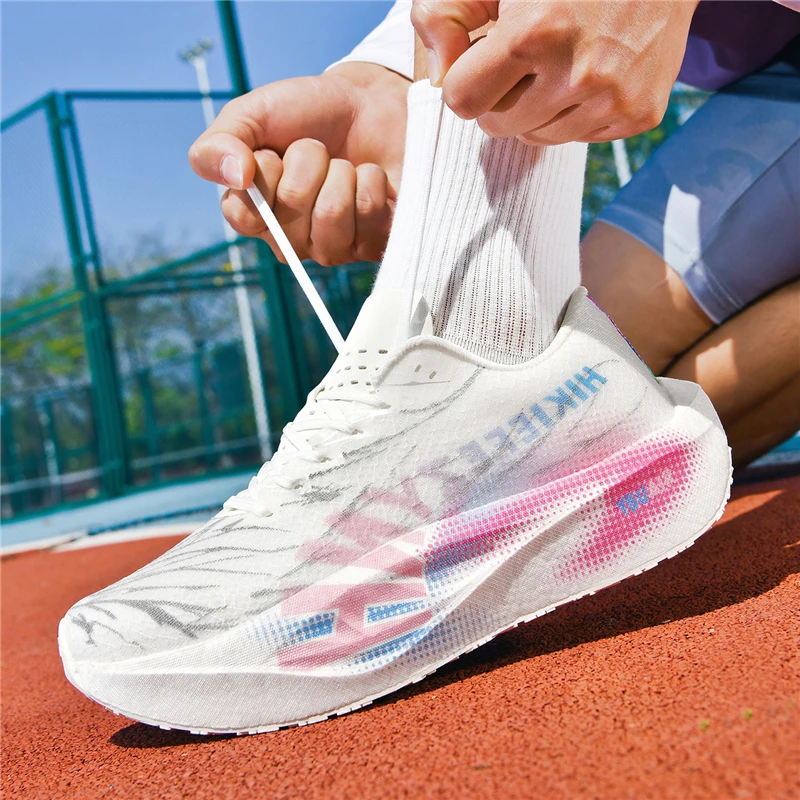 Competitive Running Shoes for Men, Lightweight and Breathable Hiking Shoes for Women, Fashionable Sports Shoes, Cushioning Student Training Shoes, Running Shoes for Men and Women, Couple Models, Sizes 35-44