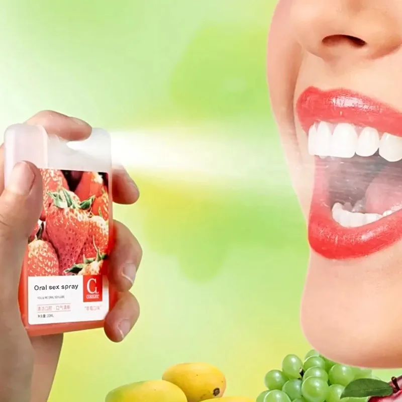 Semprotan Sepong Portabel Pelumas Rasa Buah untuk Seks Oral Menghilangkan Bau Nafas Segar Menyemprotkan Pelumas Gadget Seksi Produk Seks Dewasa