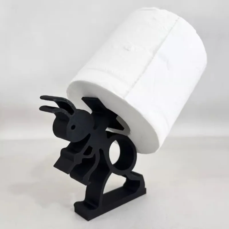 Ant Shape Toilet Paper Holder Free Standing Roll Dispenser for Bathroom Countertop Standard Tissue Storage Organizer Cute Ant view 4