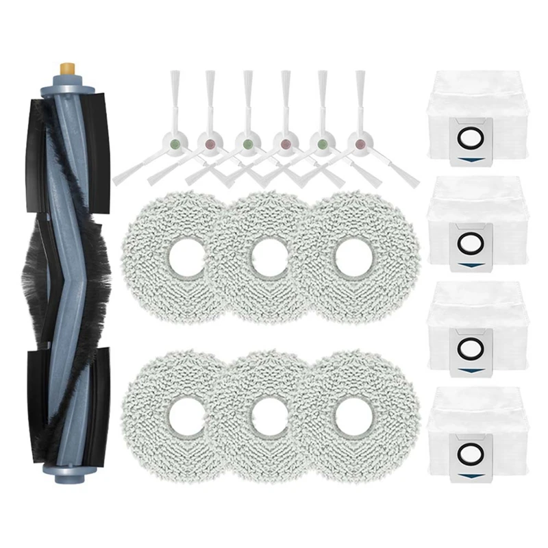 

Рулонная основная боковая щетка, тряпки для швабры, пылесборник, пластиковая запасная часть для Ecovacs Debot T20 Pro / T20 Max
