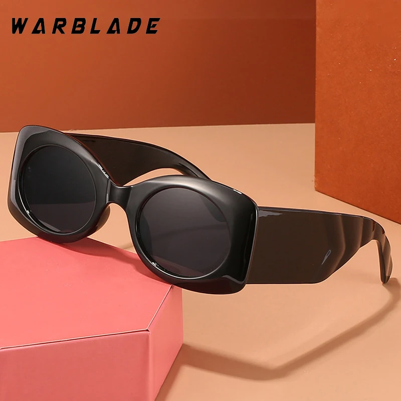 

Punk Fashion Oval Frame Wide Leg Women's Sunglasses Designer Brand Men Sunglass Outdoor Driving Traveling Female Goggles UV400