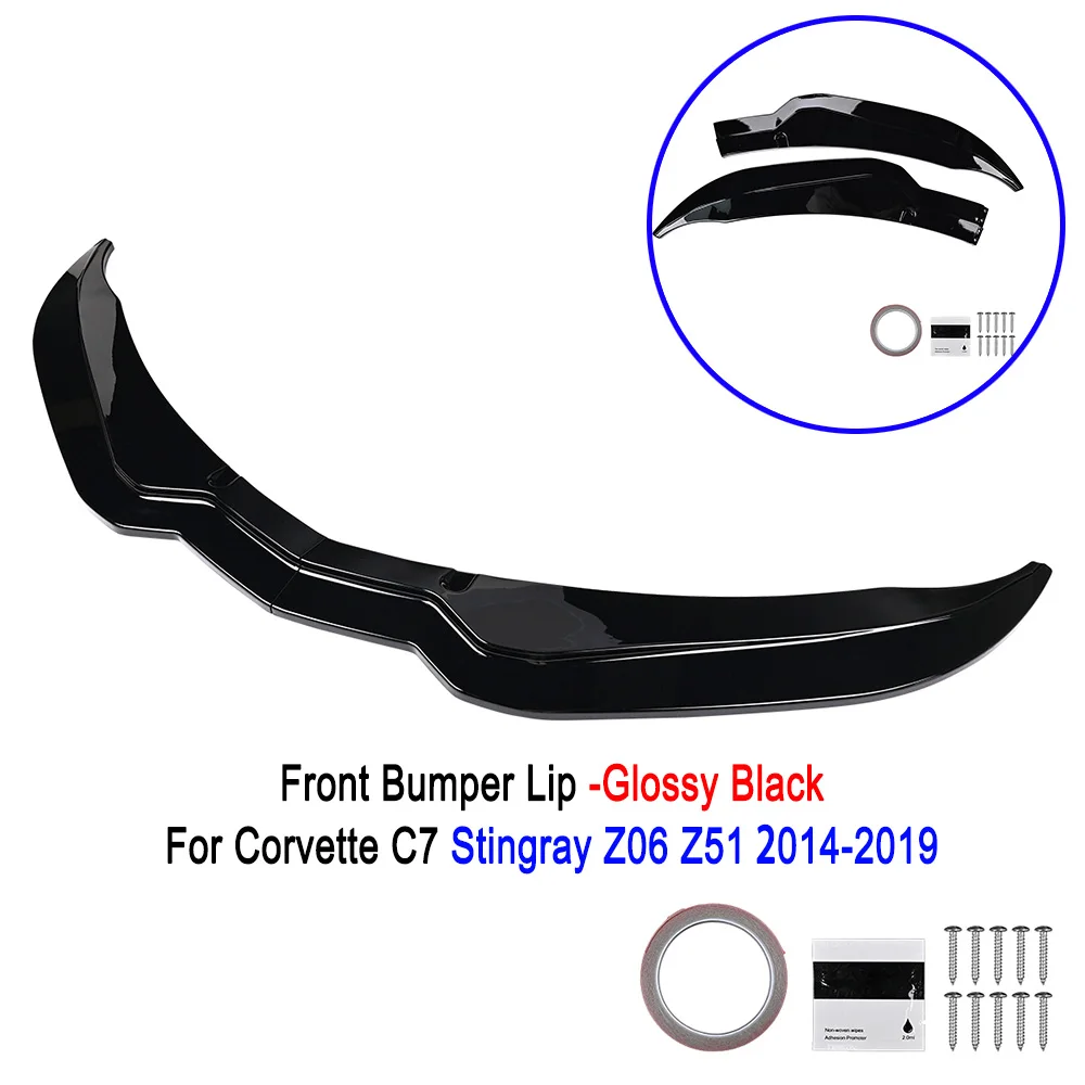 Corvette C7 Z06 2014-2019 Voorbumper Lip Splitter Voor Chevrolet Accessoires Auto Exterieur Modificatie Decoratie Onderdelen HOT