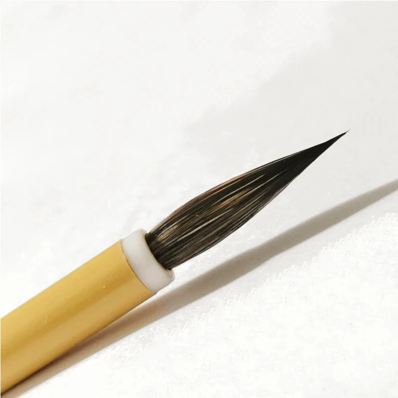 Woolen Rabbit Hair Calligraphy Brush Regular Script Slender Gold Scrip Brush Chinese Aquarelle Meticulous Painting Outline Brush