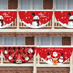 Christmas Snowman Flag Banner Merry Christmas Decorations For Home 2023 Xmas Party Ornament Navidad Natal Gifts New Year 2023