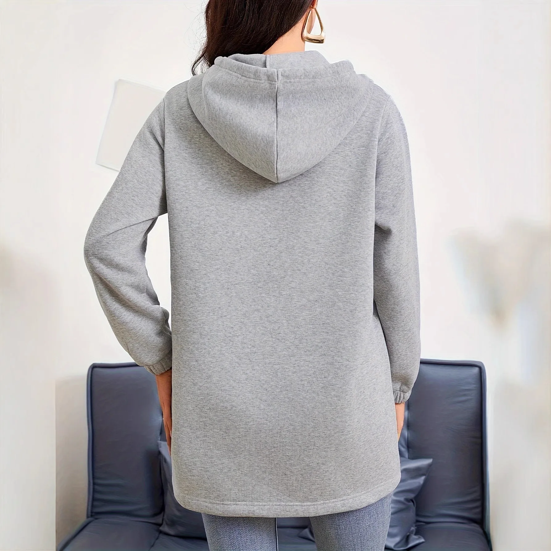 2025 moletom hoodies y2k outono inverno versátil com capuz jaqueta com zíper bolso feminino cor sólida solto casual moletom jaqueta