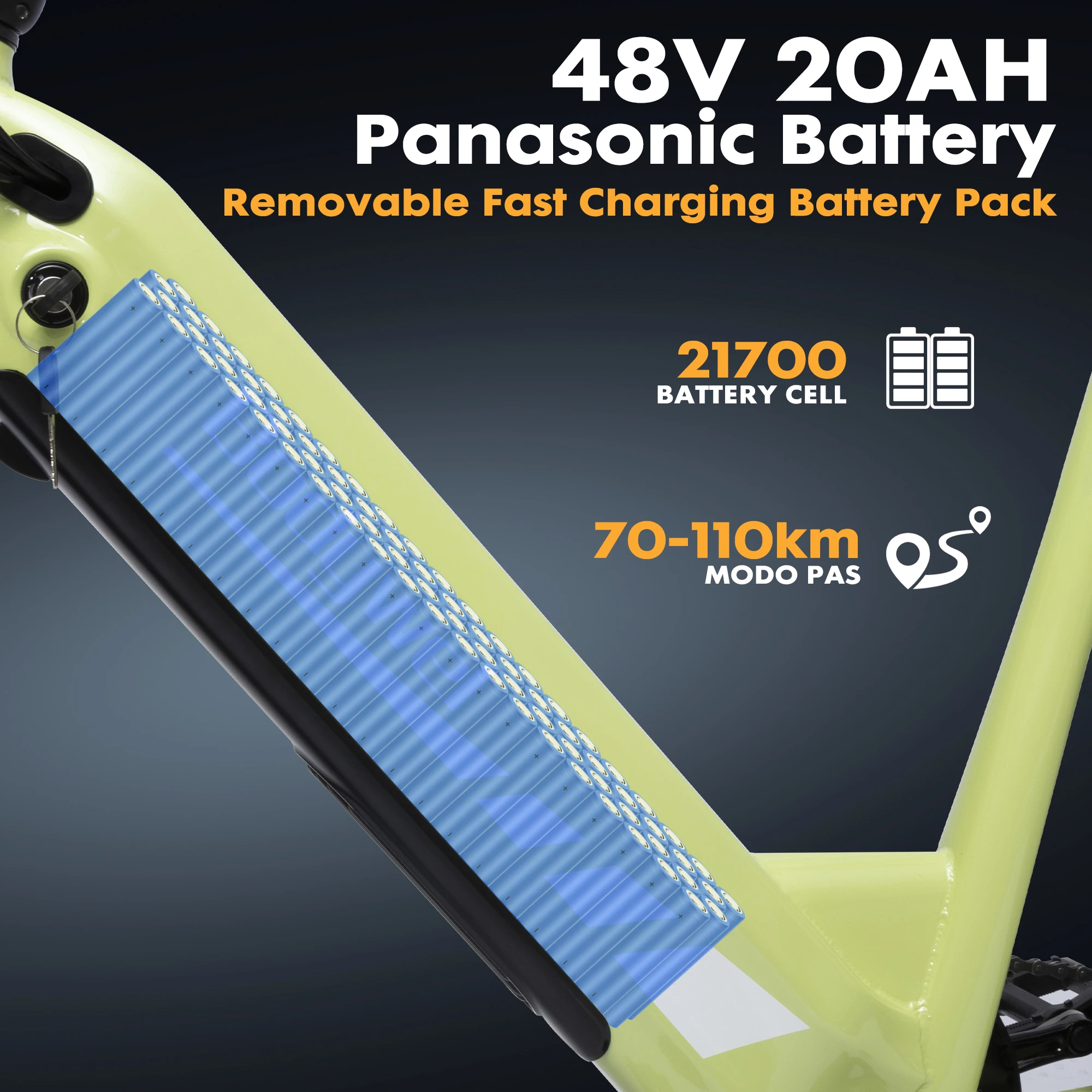 Bodywel F20Pro Bicicletas Eléctricas Adultos, 20x4.0” E-Bike Todo Terreno, Batería 48V 20Ah, Motor 250W, 7 Velocidades, Suspensión Ajustable, Frenos De Disco Doble