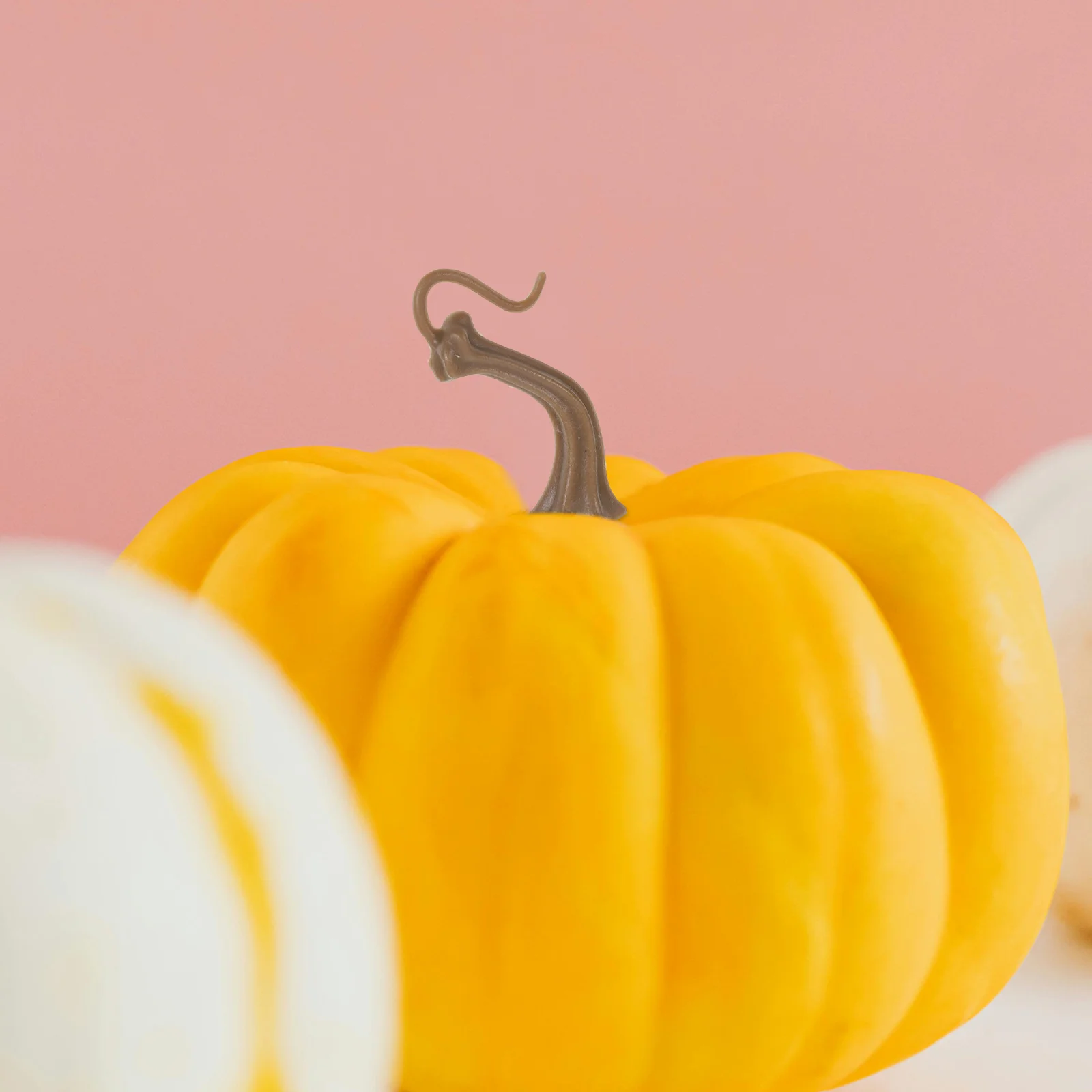 

4 Pcs Handle Pumpkin Stem Decoration Halloween Decorations Plastic Fake Orange Stems