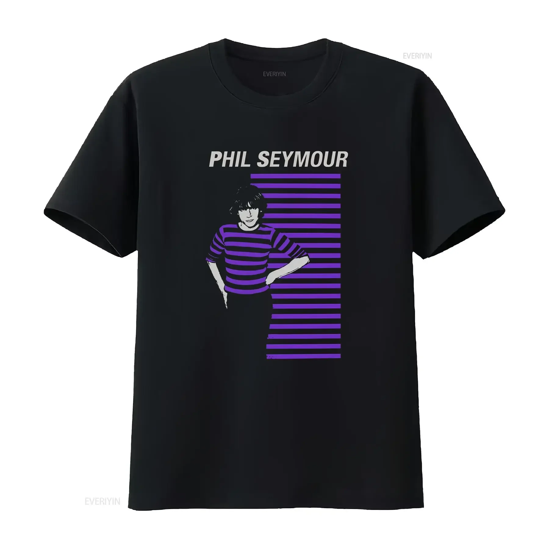 Phil Seymour Men's T Shirt vintage Washed Stylish designer clothes Casual Slightly graphic Soft Stretched Breathable streetwear