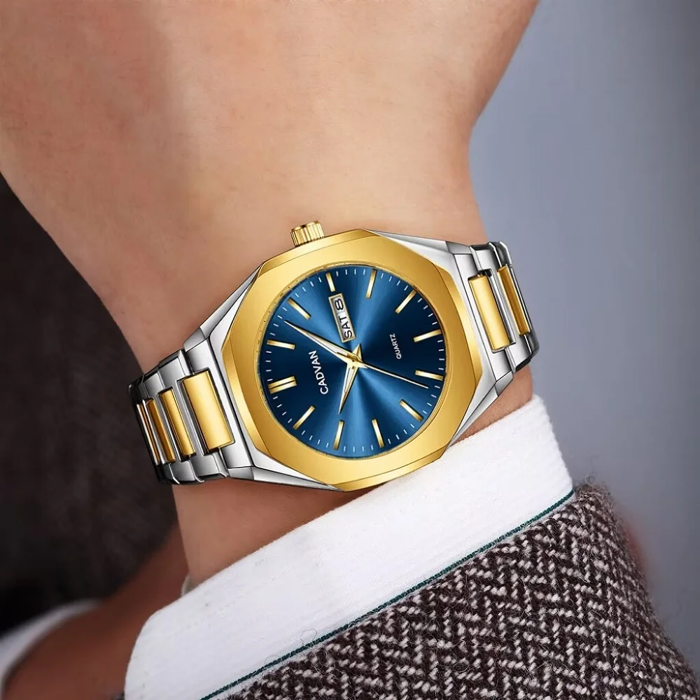 1pc Luxury Fashion Versatile Men's Quartz Watch Christmas Halloween Gift Includes Simple Gift Box