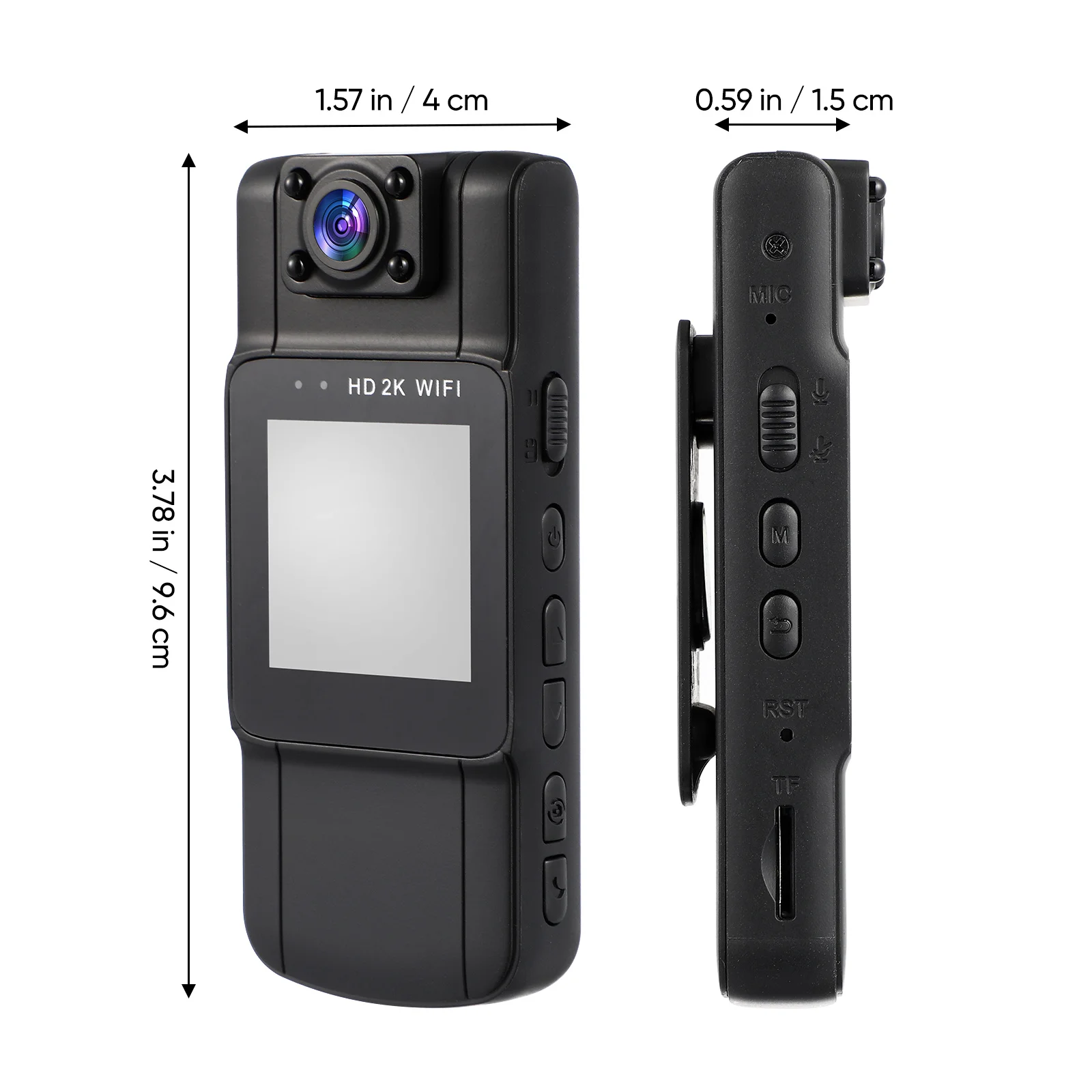 شاشة 1.6 بوصة عمر طويل 2K واي فاي كاميرات رياضية زاوية ليلية معدات تسجيل الفيديو عالية الوضوح صغيرة #2