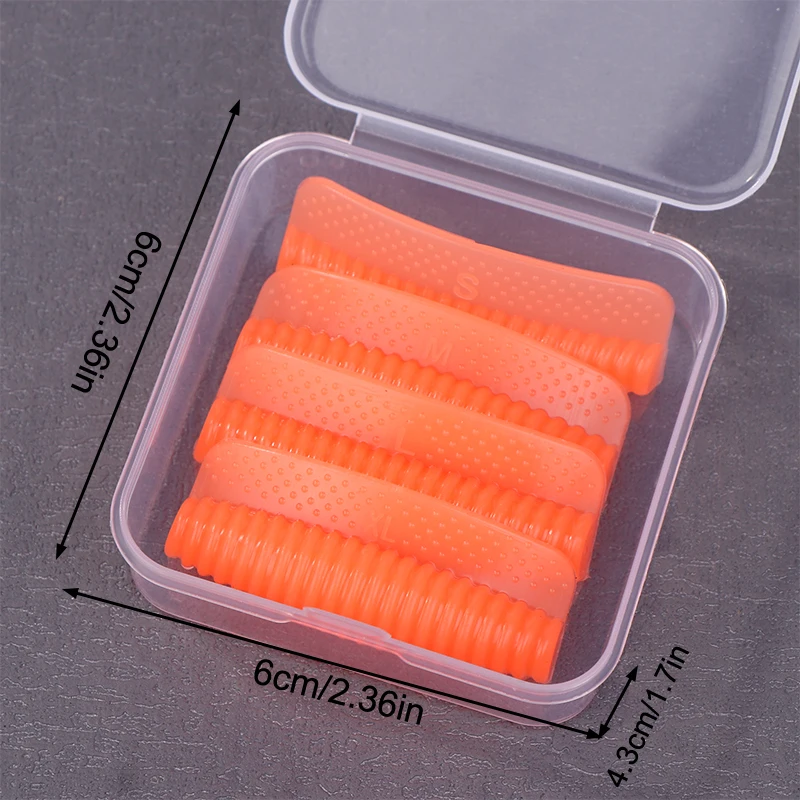 4 paar Silikon Wimpern Dauerwelle Pad Orange Farbe Wiederverwendbare Shell Stil Wimpern Curler Stangen Wimpern Stangen Make-Up-Tools