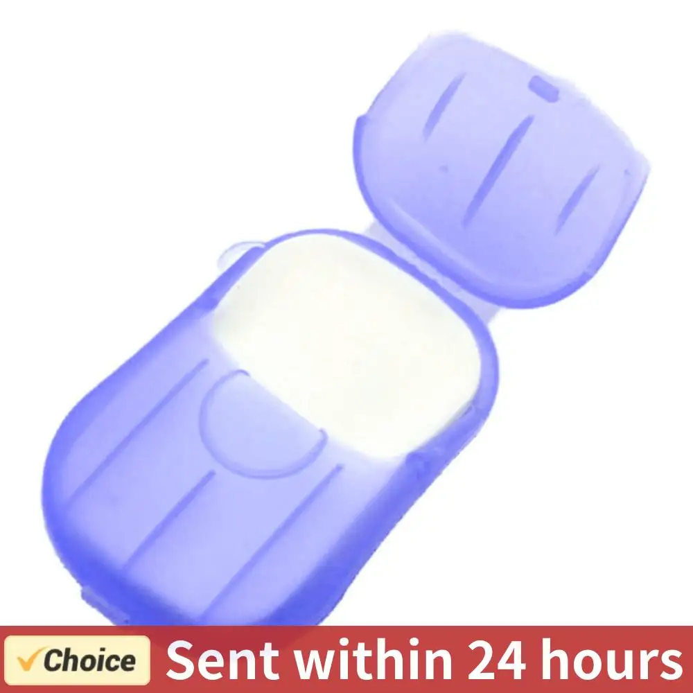 

20 шт. одноразовые дорожные листы мыльной бумаги, приятные для кожи мини-бумажные листы мыла, портативное бумажное мыло для кемпинга, пешего туризма