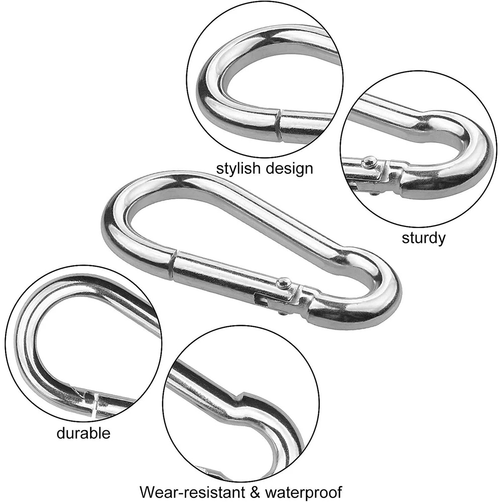 Feder schnallen haken, Schnell verschluss haken aus Edelstahl 304, geeignet für Schiffe und Hoch leistungs anwendungen