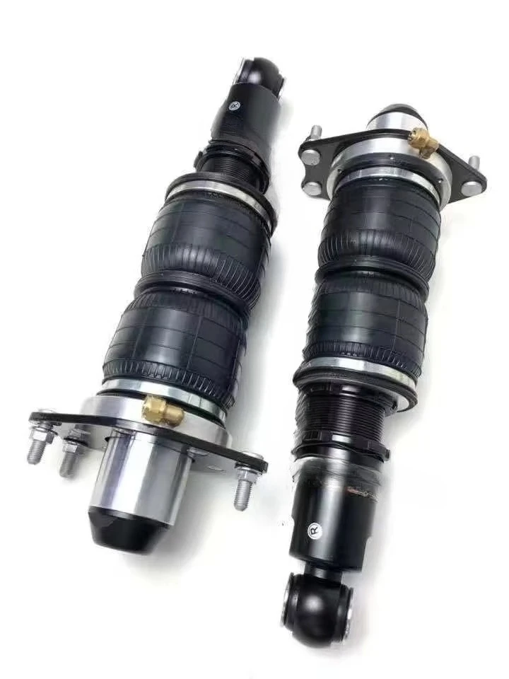 Multicolor shock absorber with airbag, air strut for air suspension, air spring strut for shock absorption