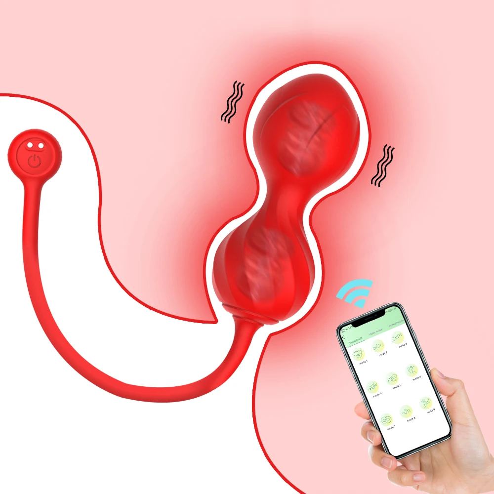 Wireless App Vagina Balls Vibrator for Women Tighten Vagina Muscle Trainer Kegel Ball Egg Intimate Sex Toys for Adults 18 Couple