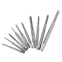 10pcs Mini M1 to M3.5 Machine Screw Hand Tap Thread Wire Tapping Threading Taps High Speed Steel