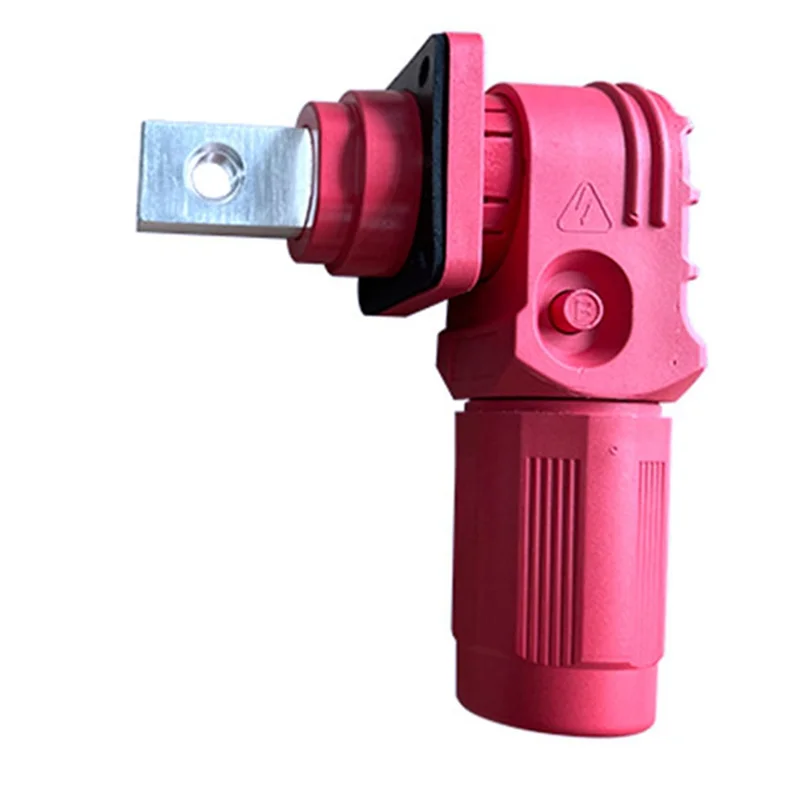 

L52A-350A Plug Terminal DC 1000V Battery Energy Storage Connector Quick Plug Waterproof IP67 Single Core Elbow Connector