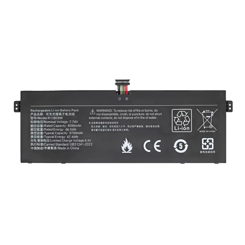 

100% New Compatible 7.7V 8700mAh/5300mAh For RedmiBook Air 13 2020 High Capacity Battery R13B08W + Free Tools