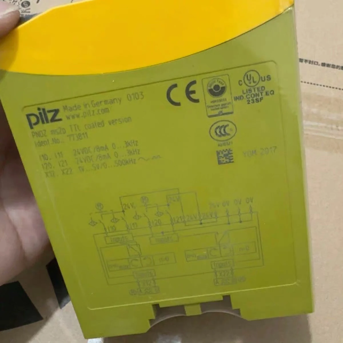 PILZ Pilz safety relay, model PNOZ ms2p TTL coated version, 773811