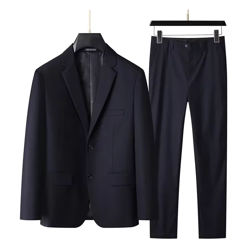 

Men's 2025 Business Casual Suit 2 Piece Set (Blazer + Pants)Handsome Solid Color All-In-One Wedding Dress Tailor-made Hot Sale