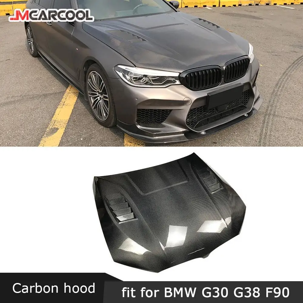 

For BMW 5 Series G30 F90 M5 Sedan 4-Door 2017 -2020 Engine Hood Cap Dry Carbon Fiber / FRP Car Bonnet Cover Body Kit Car Styling