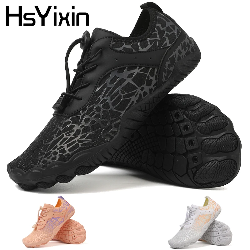 

Новые женские и мужские аква-обувь Босиком Аква-носки для бега, дайвинга, серфинга, бассейна, пляжа, йоги, быстросохнущая обувь для плавания, аква-обувь