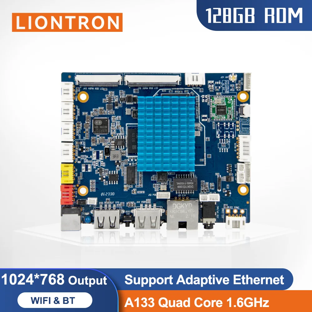 Liontron Development board Arm Cortex-A53 Android Linux Allwinner A133 Supports WiFi and Bluetooth LCD RGB Camera Ethernet GPIO