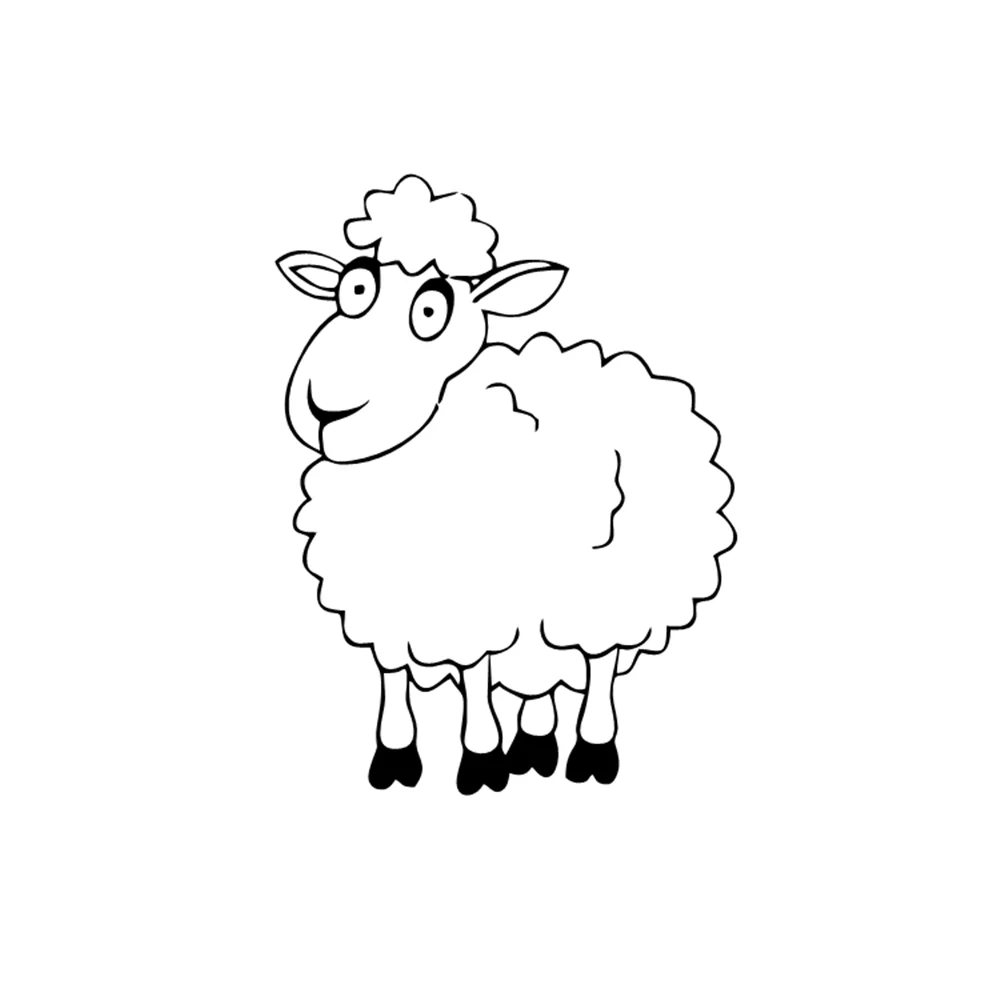 Funny Sheep Farm Animals Decal Vinyl Car Sticker