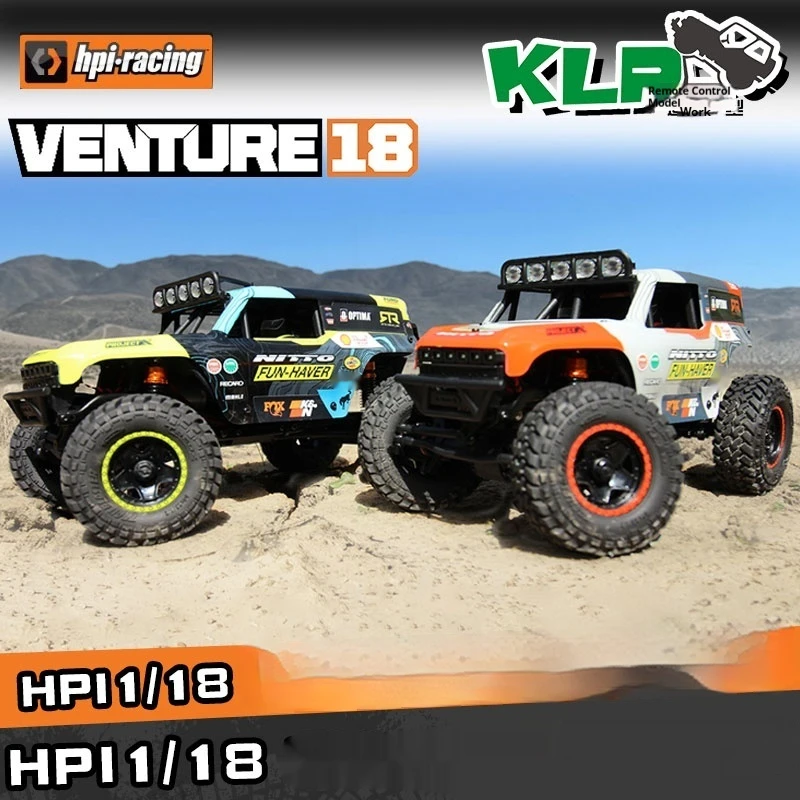 

Hpi 1/18 Venture 18 U4 Rc Cars Brushless Four-Wheel Drive Remote-Controlled Hardcore Simulation Climbing Vehicle Model