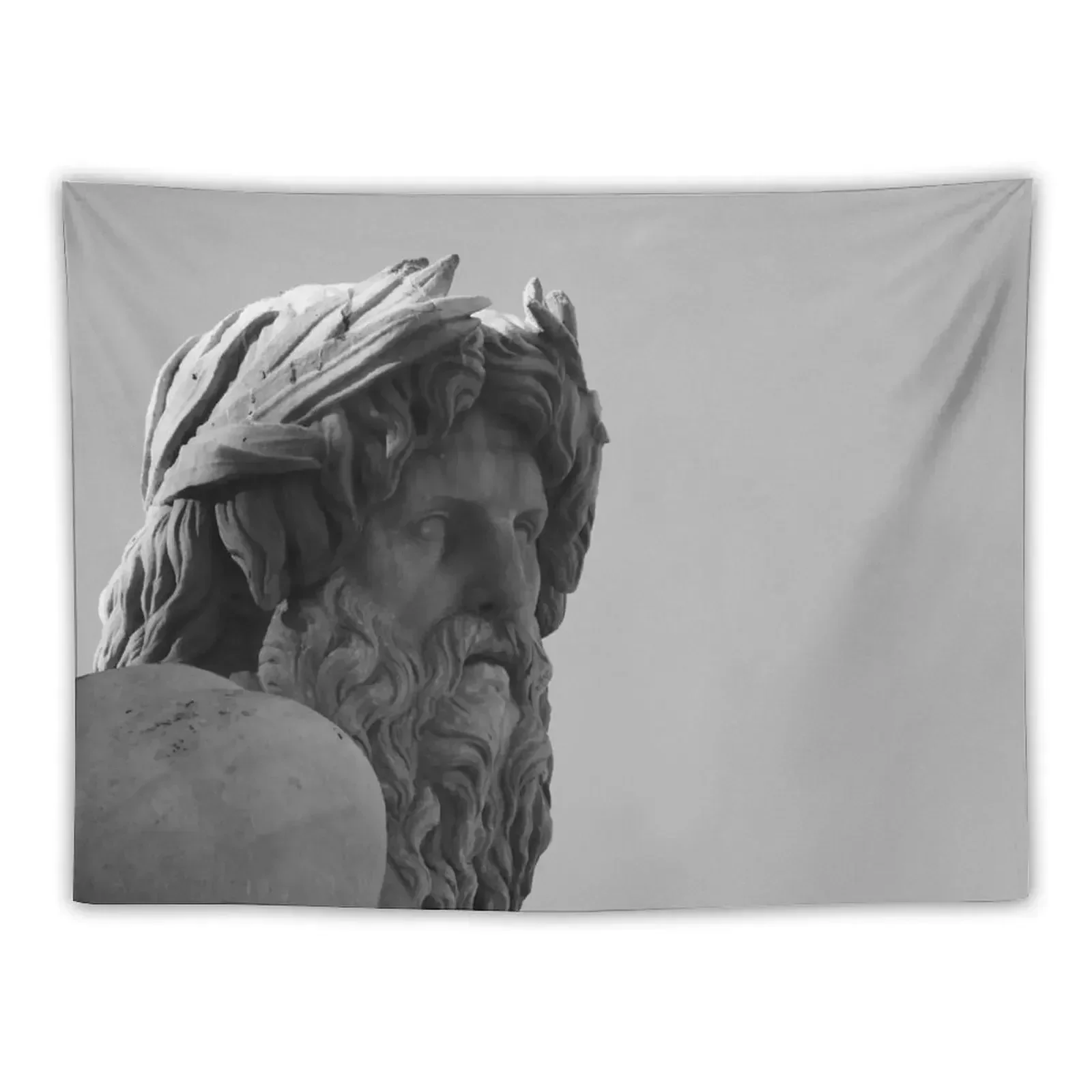 

Statue in Piazza Navona, Rome Tapestry Outdoor Decor Carpet Wall Home Decor Aesthetic Room Aesthetic Tapestry