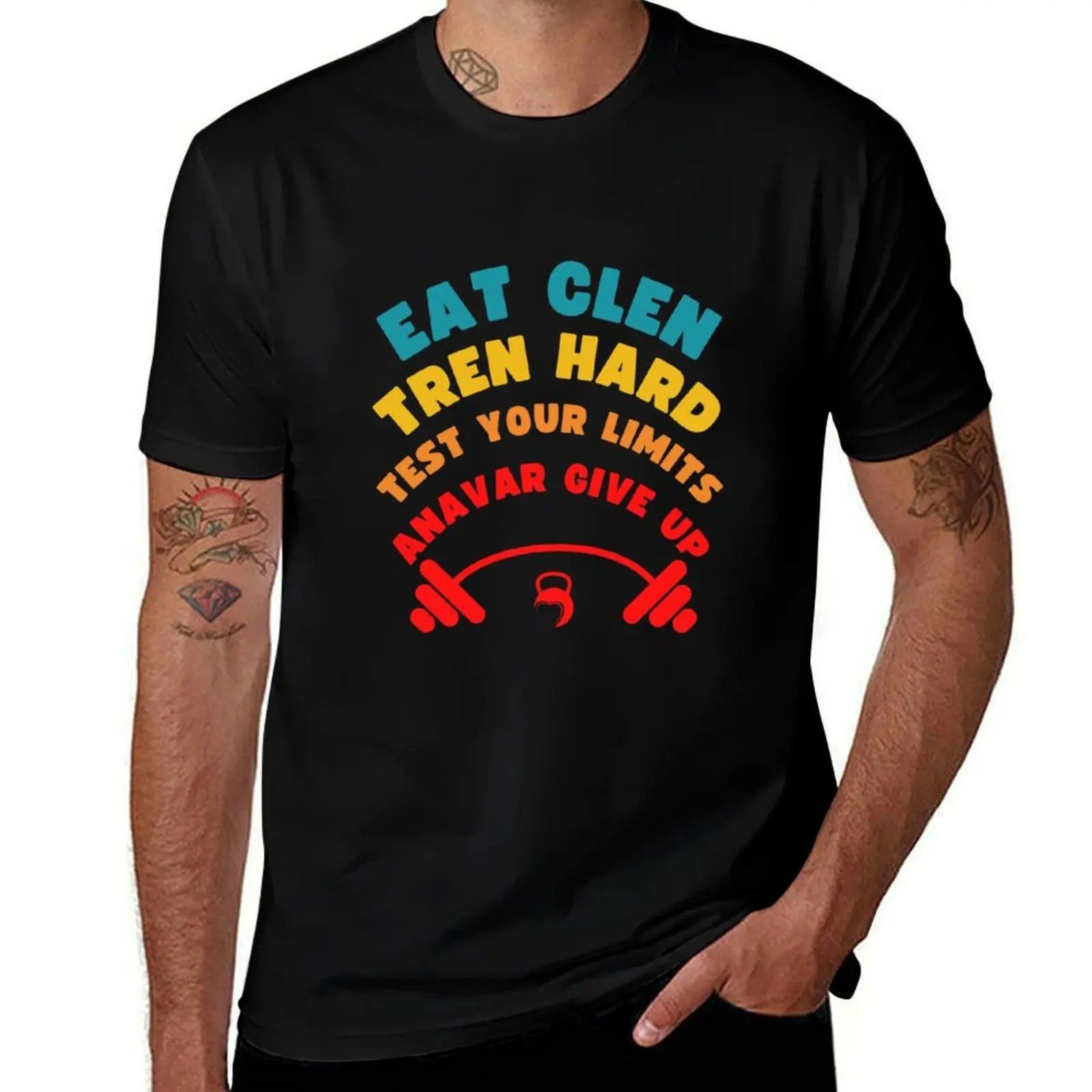 Trenbolone anabolic trenbolone lover eat clen tren hard funny muscle growth T-Shirt Regular Fit Plain Tee Shirt