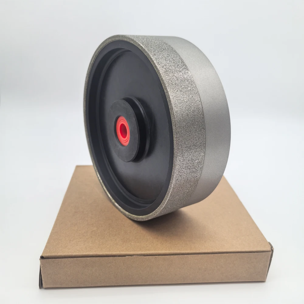 Diamond Grinding Disc 6 Inch 150mm Electroplated Parallel Wheel for Stone Carbide Alloy Steel Bench Grinder with Adjustable Bore