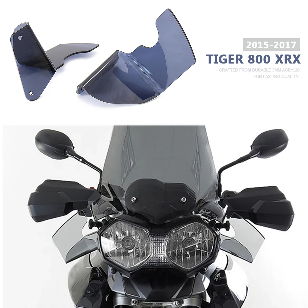 

For Tiger 800 XRX TIGER800XRX Motorcycle Windshield Windscreen Wind Deflector Hand Shield Handguard Fairing Cover 2015 2016 2017