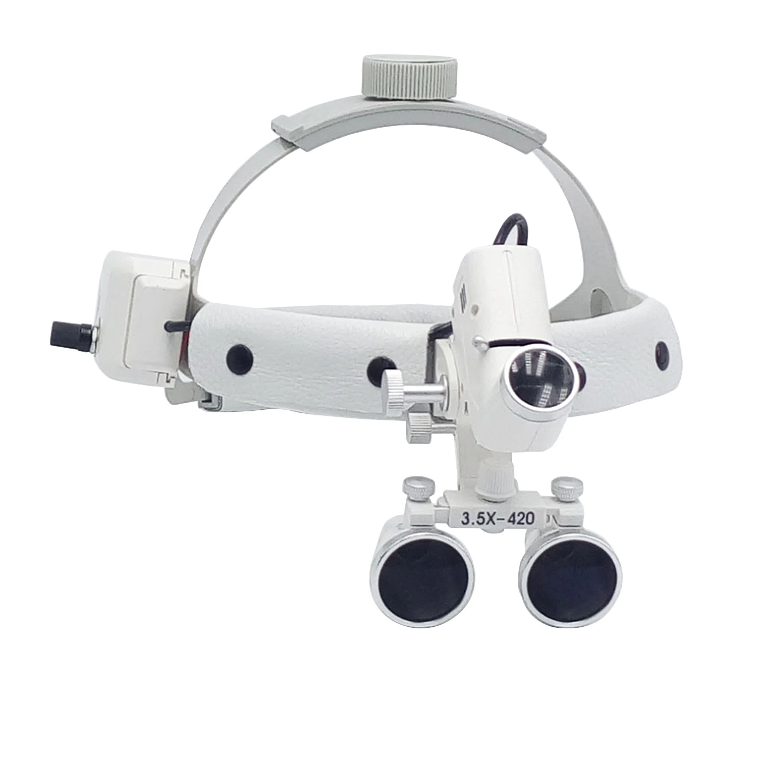 Dental Surgical LED Headlight Headband Binocular Loupes Brightness Spot Ajustable Headlamp