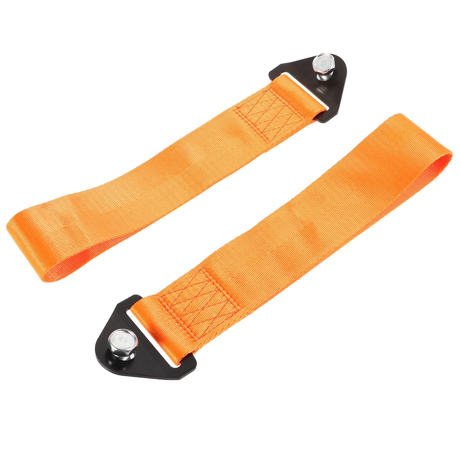 

2 Pcs Tow Rope Car Traction Universal Belt Towing Strap Orange Automotive Boat Bumper
