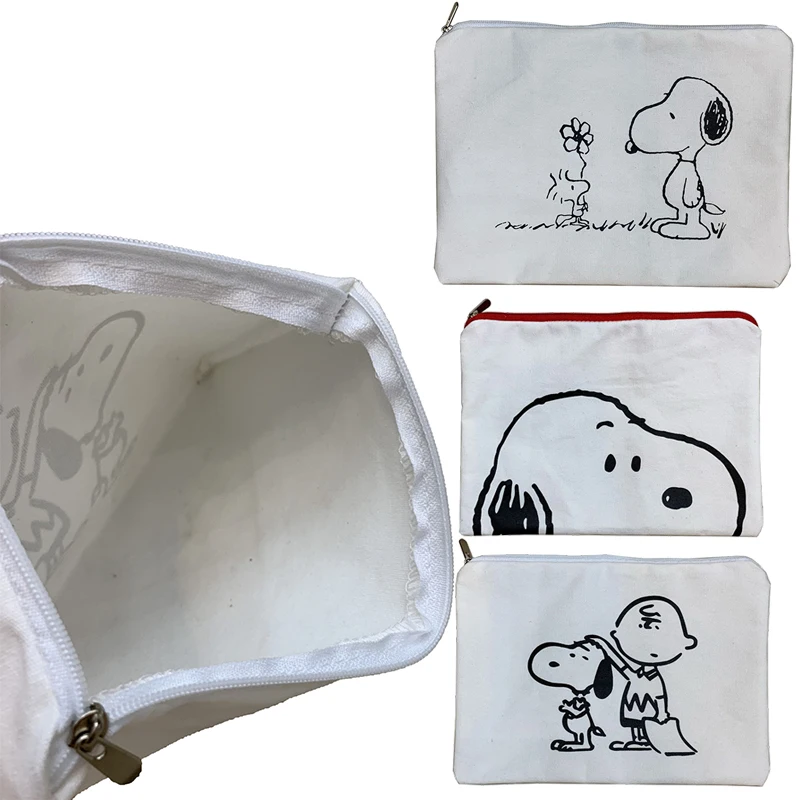

Snoopy Women Cosmetic Bag Cute Toiletries Makeup Bag Travel Portable Zipper Bags Wash Pouch Cosmetic Organizer girl Make Up Bags
