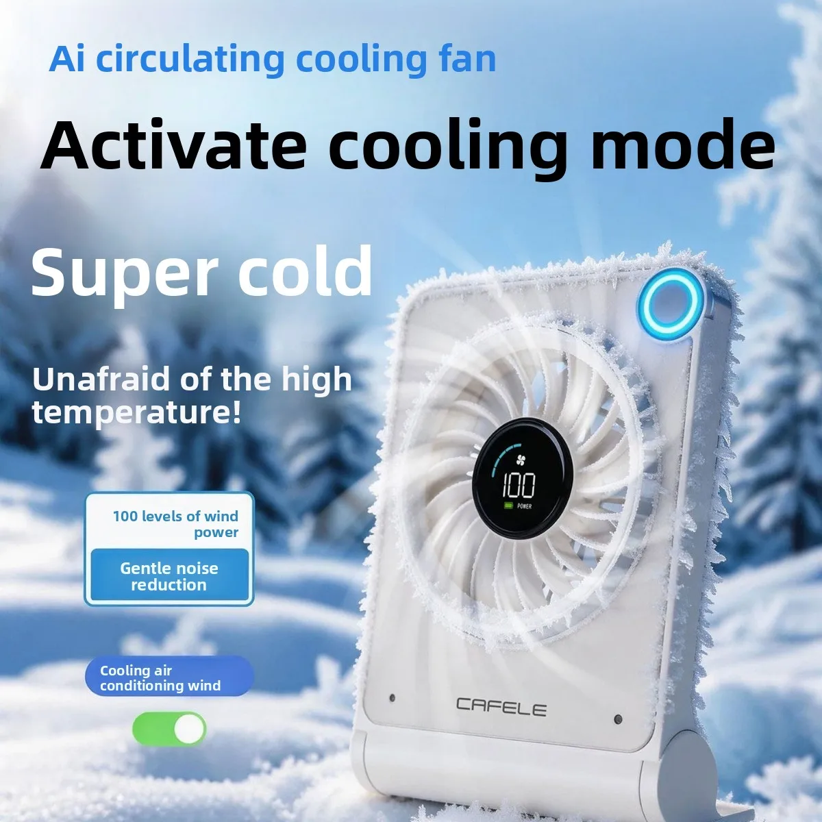 2026 new desktop fan high wind office dormitory bedroom small fan ultra-quiet long battery life