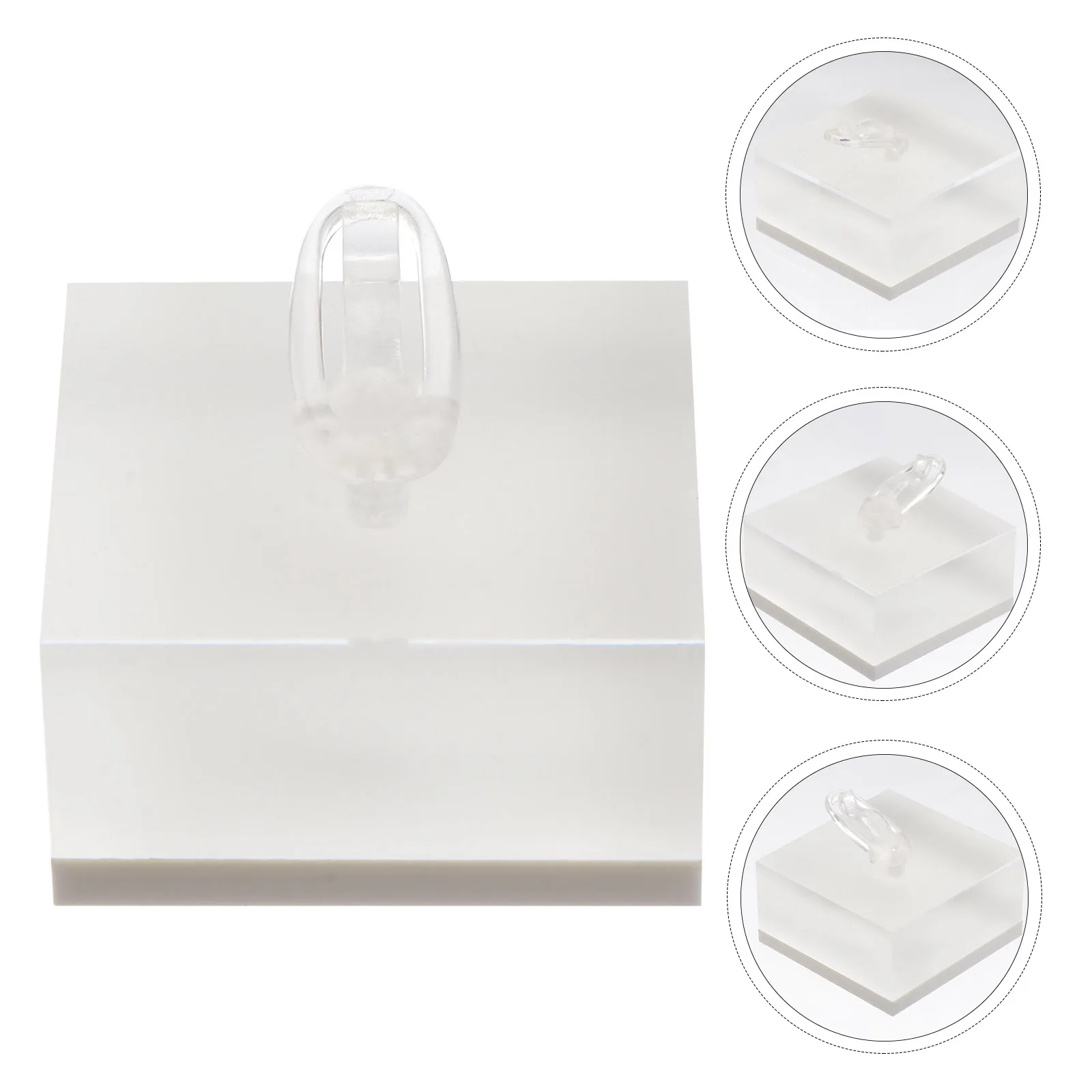 

1pc Sturdy Acrylic Ring Display Holder Compact Jewelry Storage Stand For Home Shop Use Display Rack Organizer Shelf Stand