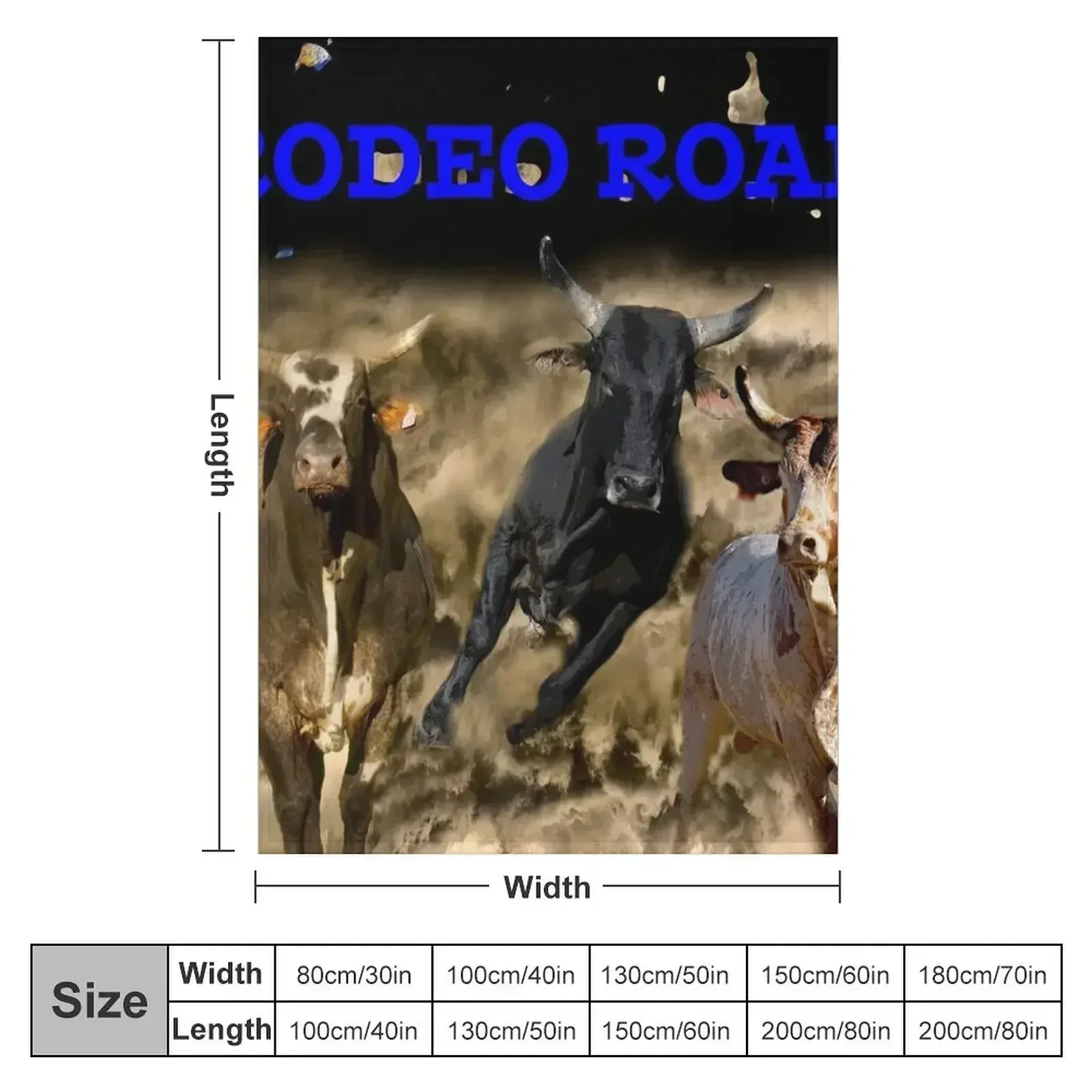 BULL RIDERS. RODEO QUOTES, RODEO Throw Blanket couch cozy soft plush fuzzy picnic outdoor blanket