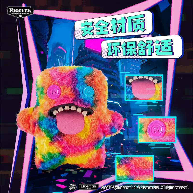 47cm Fuggler Official Plush Toy Ugly Cute Teeth Monster Dream Jumbo Series Plush Dolls Funny Tide Play Dolls Plush Toy Bolster view 3